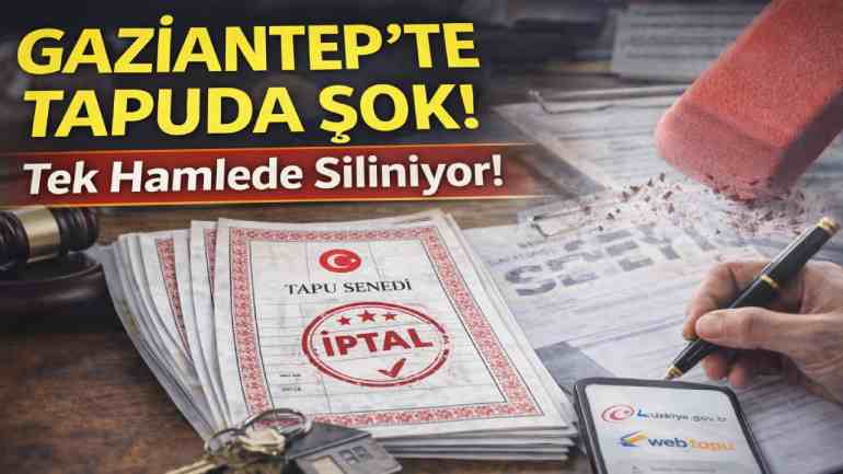 Gaziantep’te Tapu İşlemlerinde Kritik Değişiklik Yürürlüğe Girdi