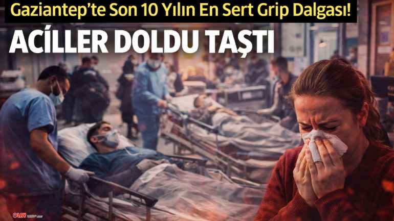 Gaziantep’te Grip Dalgası: Aciller Dolup Taştı!