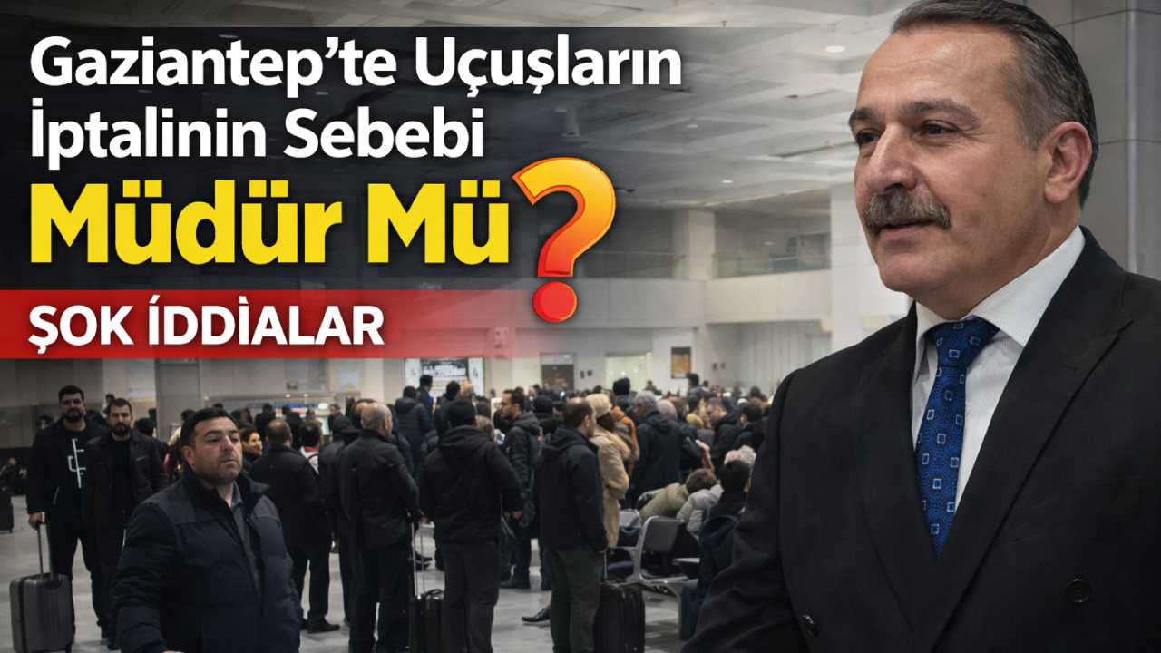 Gaziantep Havalimanı’nda Kar Yağışı Sorunları Baş Gösterdi