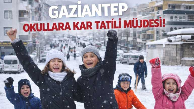 Gaziantep’te Okul Tatili İki Gün Daha Uzatıldı! Gaziantep’te Okul Tatili İki Gün Daha Uzatıldı!