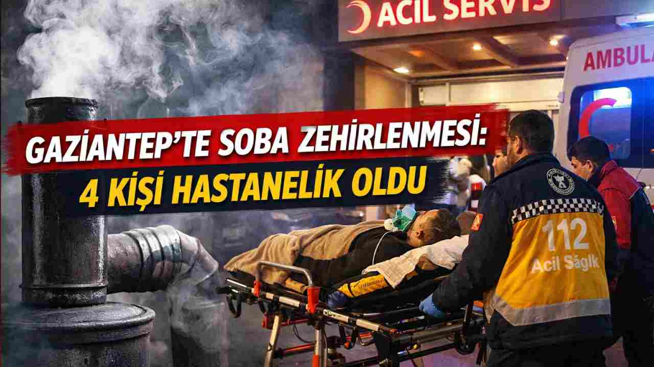 Gaziantep’te Soba Zehirlenmesi: Dört Kişi Hastanede!