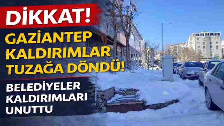 Gaziantep’te Kar Yağışı, Vatandaşları Zor Durumda Bıraktı!