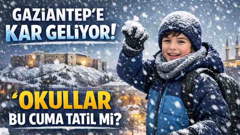 Gaziantep’te Soğuk Hava ve Kar Beklentisi Artıyor!