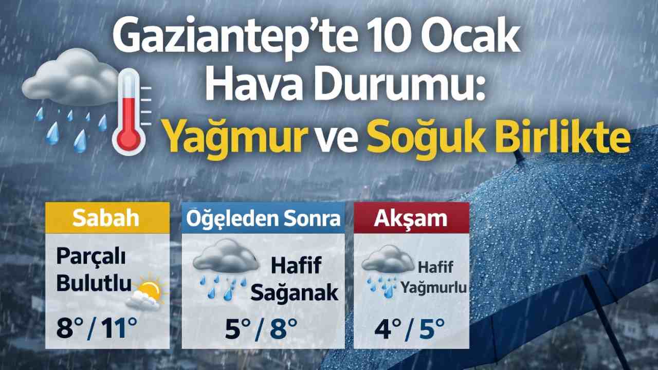Cumartesi Günü Yağışa Hazırlanın!