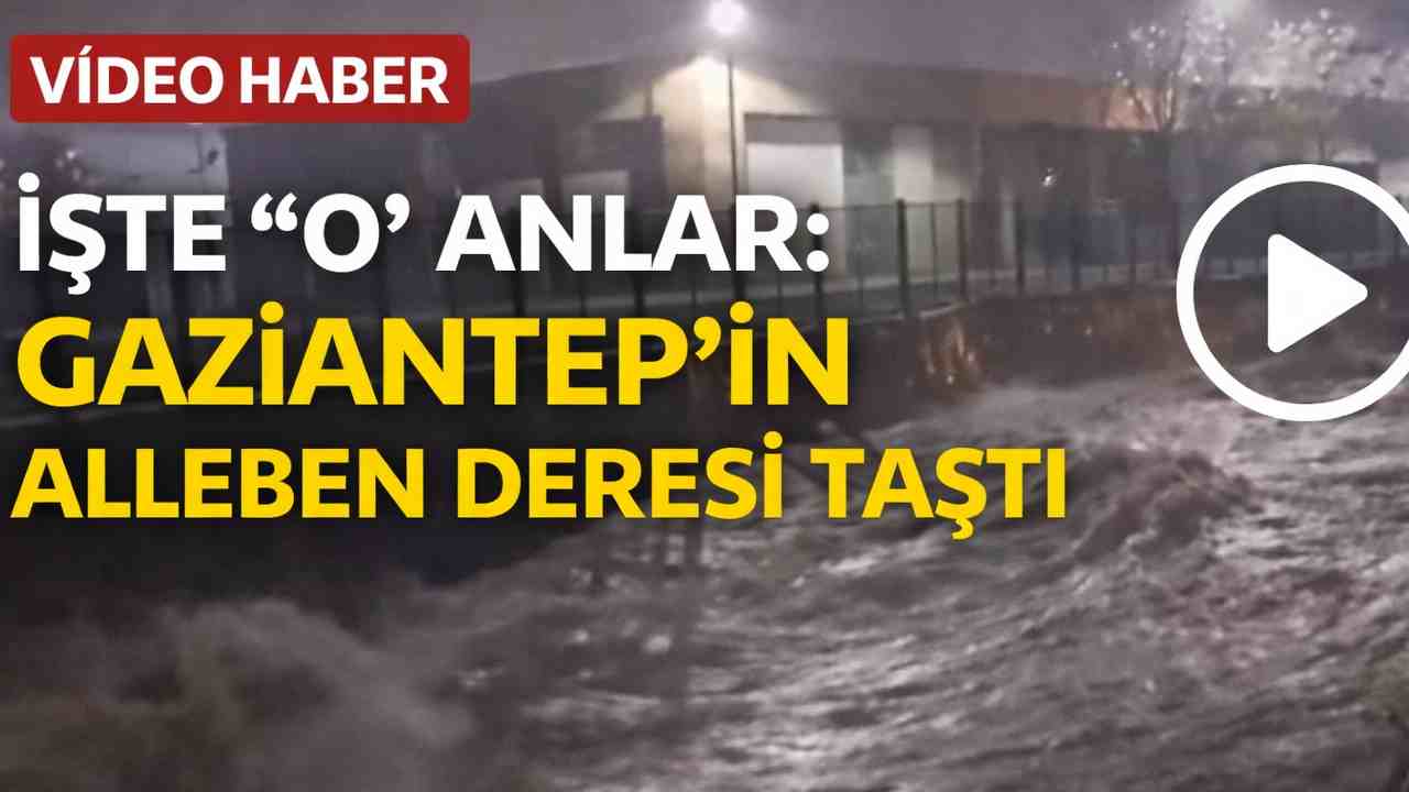 Gaziantep’te Şiddetli Yağmur, Sokaklar Sular Altında Kaldı