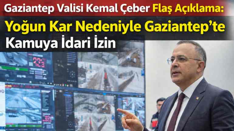 Gaziantep’te Yoğun Kar Nedeniyle Önemli Tedbirler Alındı! Gaziantep’te Yoğun Kar Nedeniyle Önemli Tedbirler Alındı!