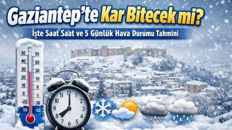 Gaziantep’te Kar Yağışı Ne Zamana Kadar Sürecek?