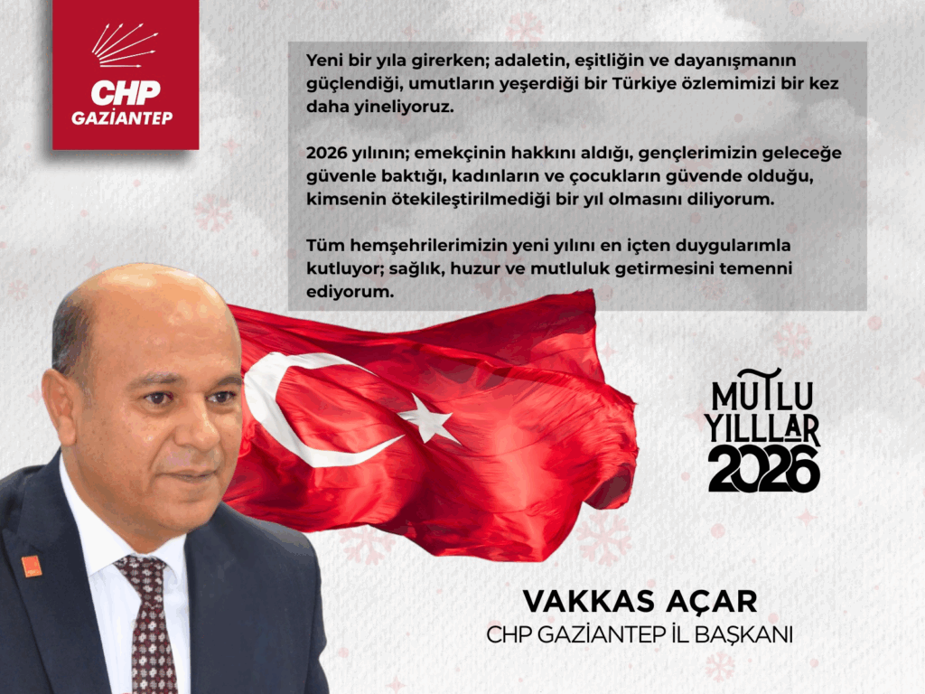 CHP İL BAŞKANI ACAR’DAN YENİ YIL MESAJI