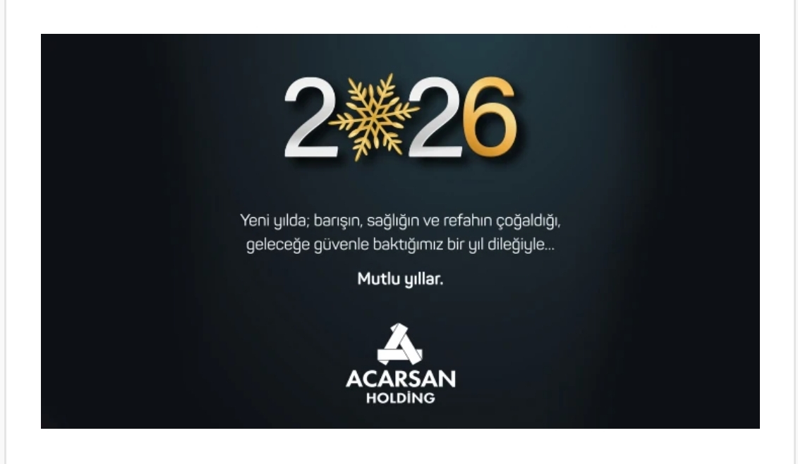 ACARSAN yeni yılı kutladı ACARSAN yeni yılı kutladı