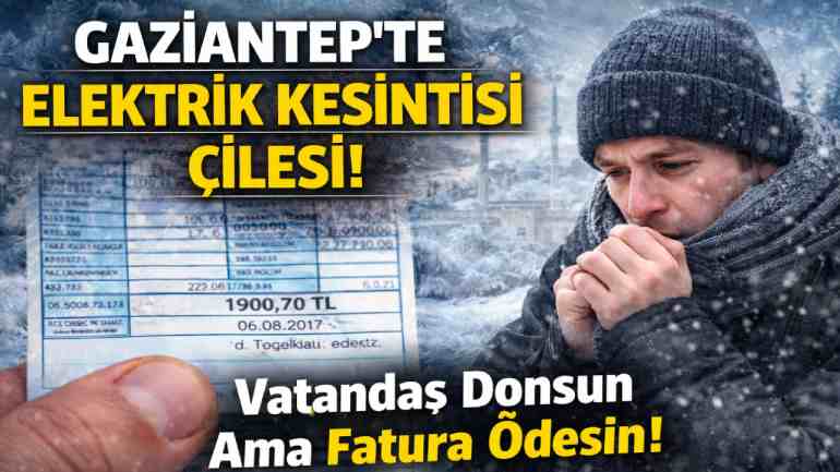 Gaziantep’te Elektrik Kesintileri ve Yüksek Faturalar Can Sıkıyor!