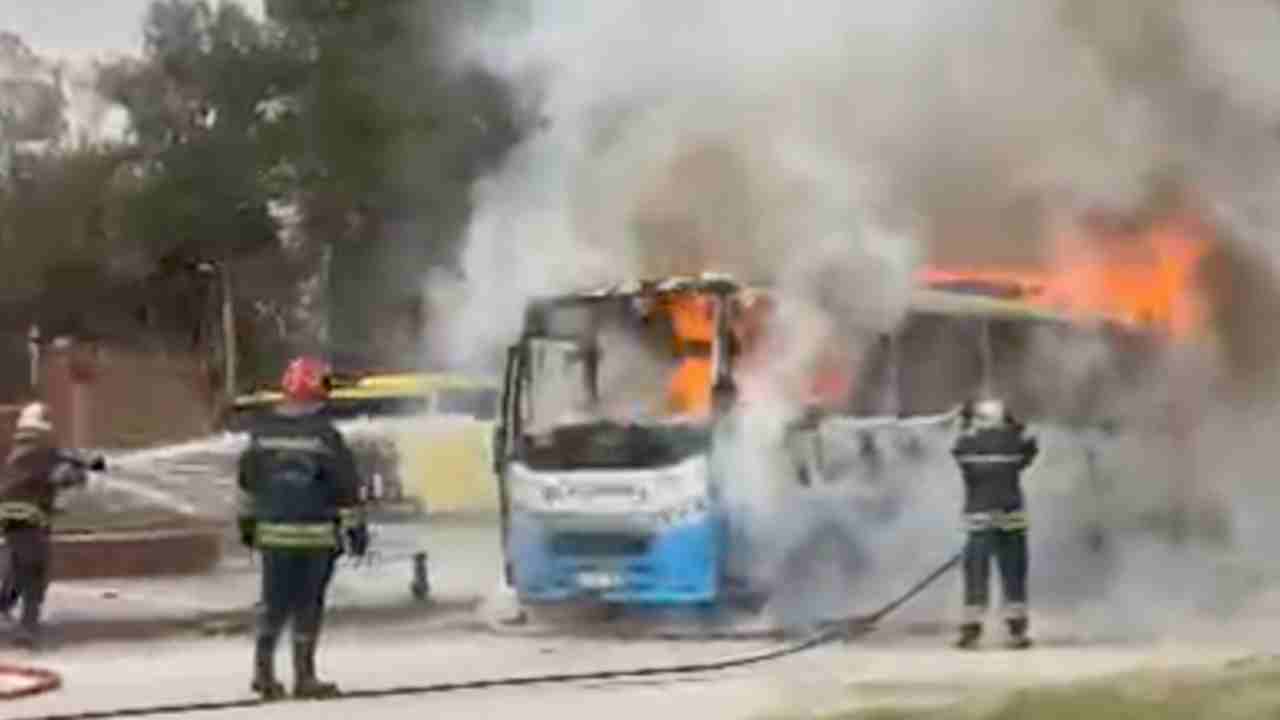 Gaziantep’te Otobüs Yangını: Korkutan Anlar!