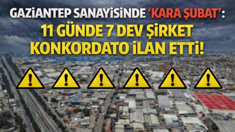 Gaziantep’te Firmalar Konkordato Sürecine Giriyor!