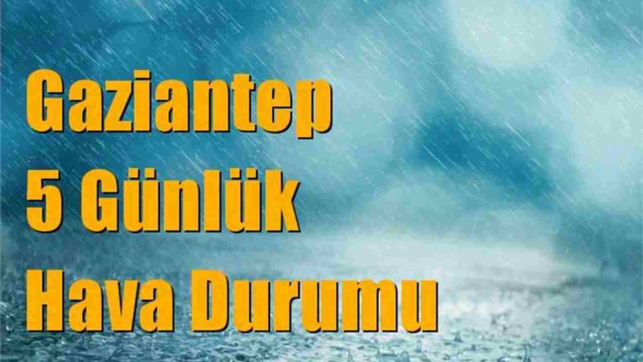 Gaziantep’te Yağışlı Hava Bekleniyor! Dikkat! Gaziantep’te Yağışlı Hava Bekleniyor! Dikkat!