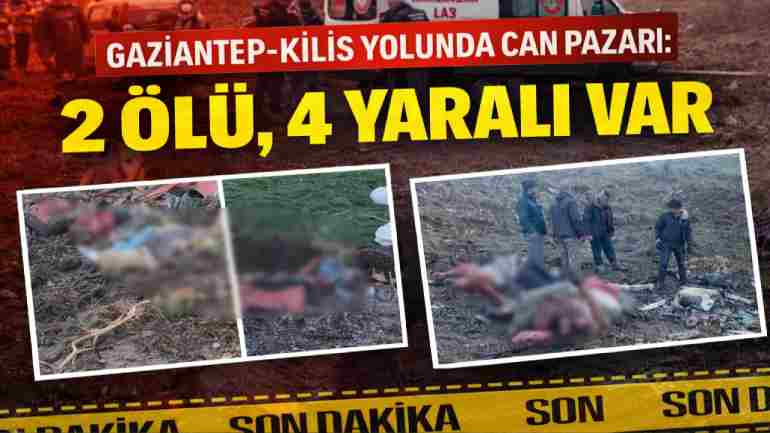 Gaziantep-Kilis yolunda korkunç trafik kazası! Gaziantep-Kilis yolunda korkunç trafik kazası!