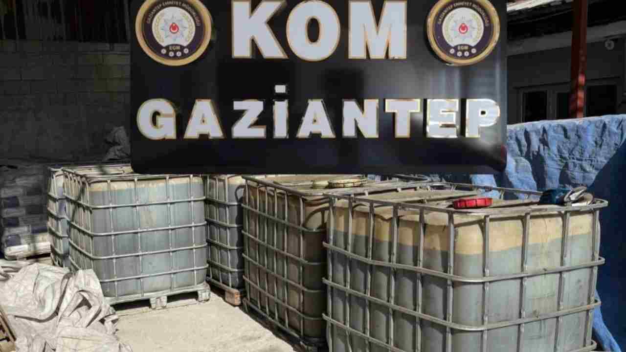 Gaziantep’te 7 Bin Litre Kaçak Akaryakıt Ele Geçirildi