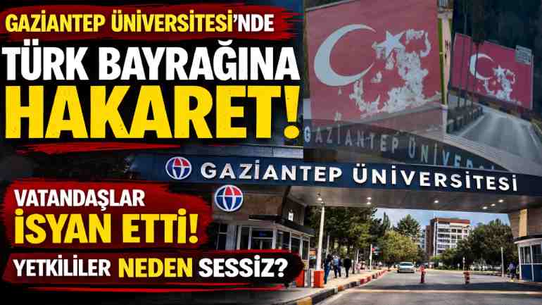 Gaziantep’te Yıpranmış Bayrağa Büyük Tepki!