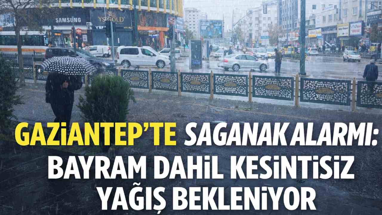 Gaziantep’te 5 Gün Sürecek Yoğun Yağış Bekleniyor