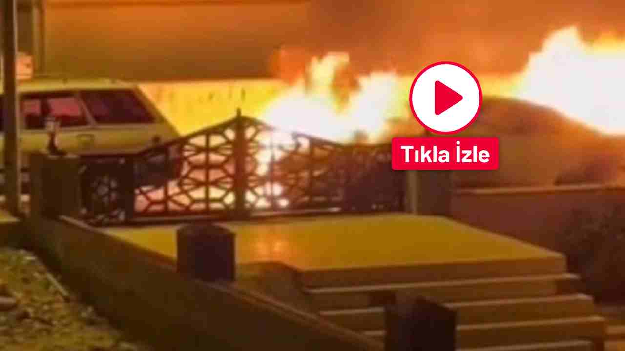 Nizip’te Park Halindeki Araçta Yangın Çıktı!