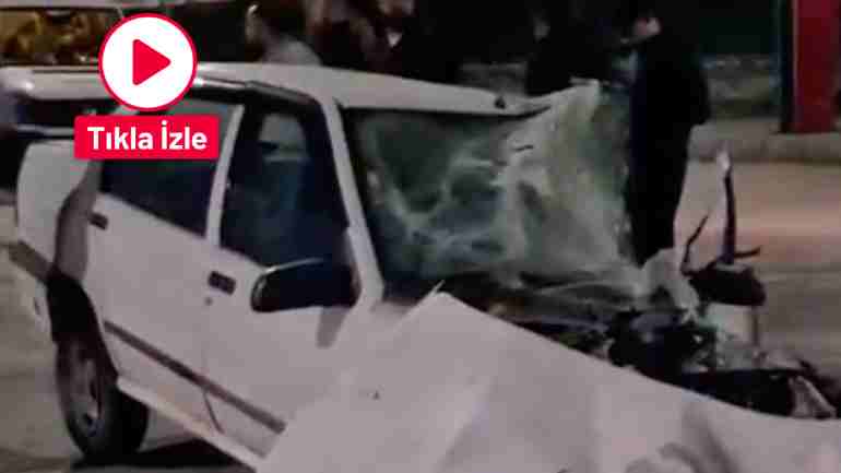 Gaziantep’te İşçi Servisiyle Otomobil Çarpıştı!