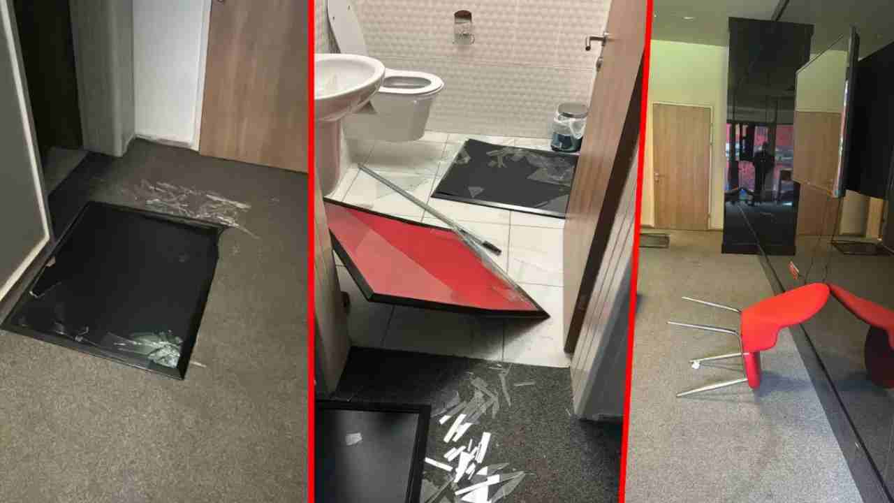 Gaziantep Stadyumu’nda Şok Skandal: Televizyonu Parçalayıp Götürdüler!