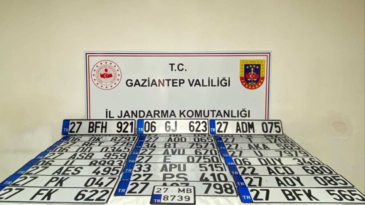 Gaziantep’te Sahte Plaka Operasyonu: İki Şahıs Gözaltında