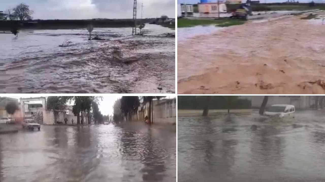 Gaziantep’te Sel: Nizip Cadde ve Sokaklar Göle Döndü!