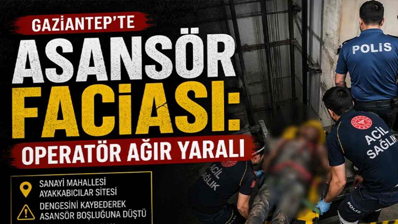 Vinç Operatörü Asansör Boşluğuna Düşerek Yaralandı