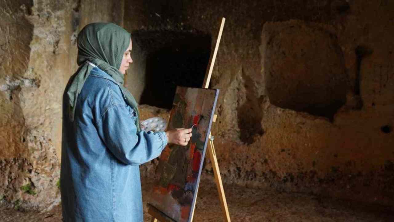 Tarihi Dülük Antik Kenti’nde Sanat Buluşması gerçekleştirdi!
