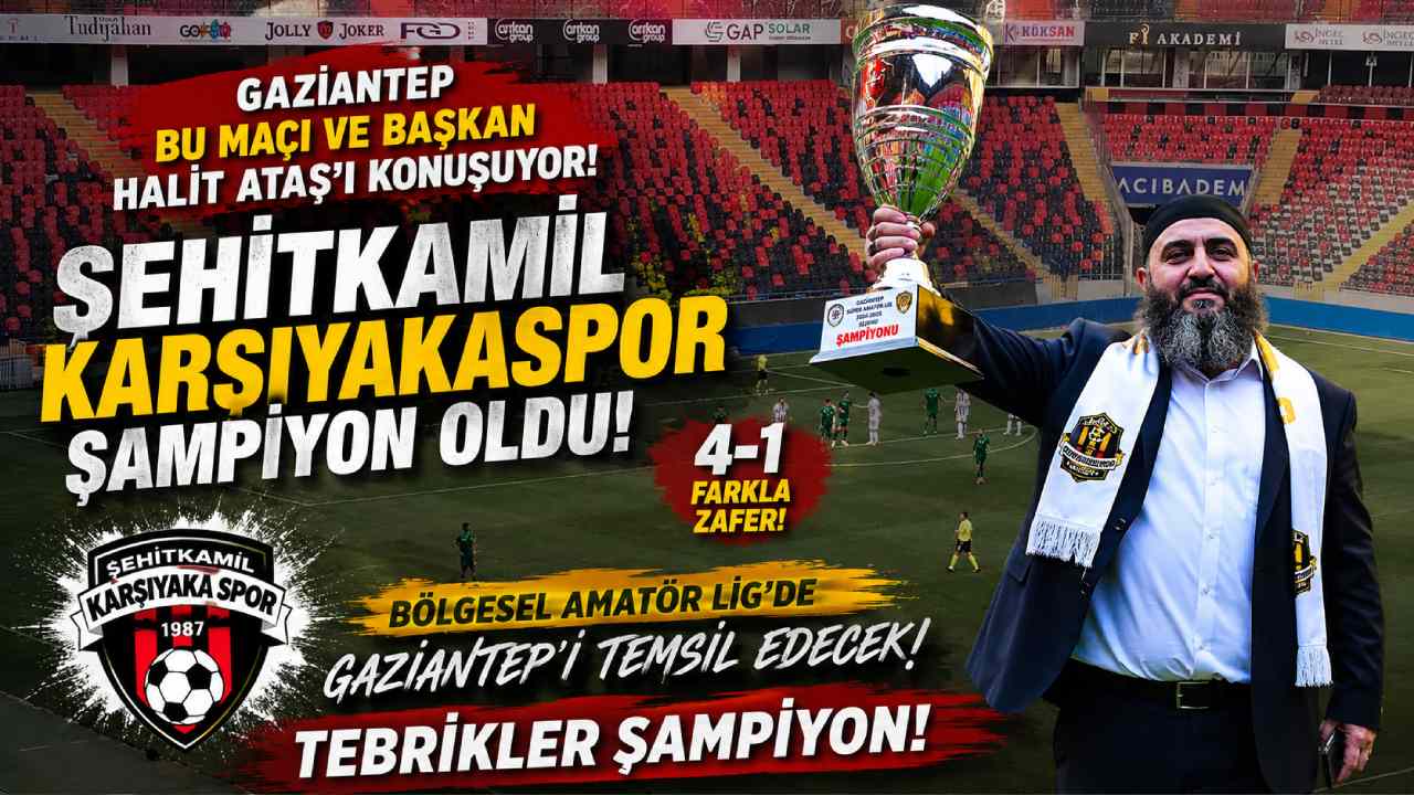 Şehitkamil Karşıyakaspor BAL’a Yükseldi, Kutlamalar Başladı!