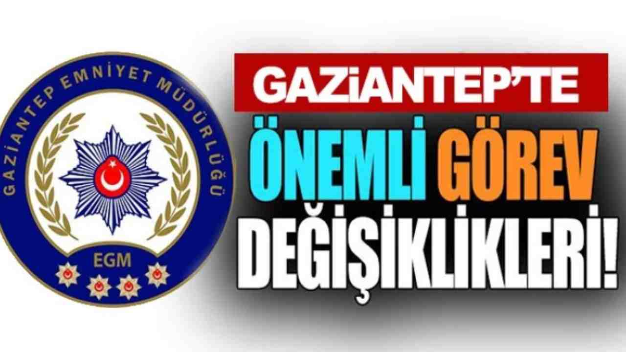 Gaziantep’te Emniyet Müdürü Nöbet Değişimi Gerçekleşti!