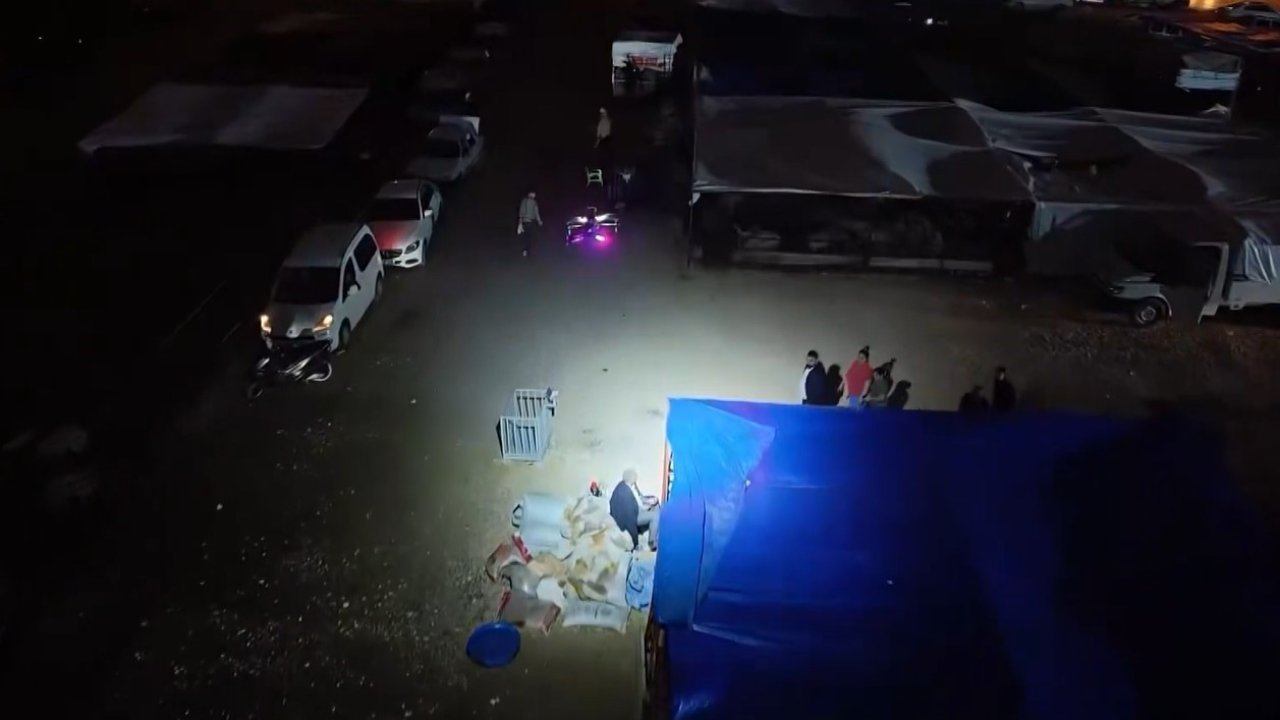 Dronla Denetim: Kurban Pazarlarında Güvenlik Sağlanıyor