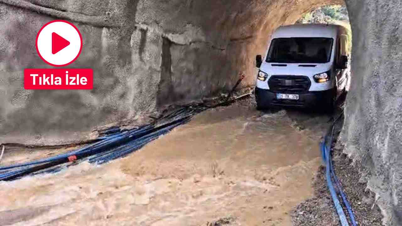Sel sularına kapılan aile zor anlar yaşadı!