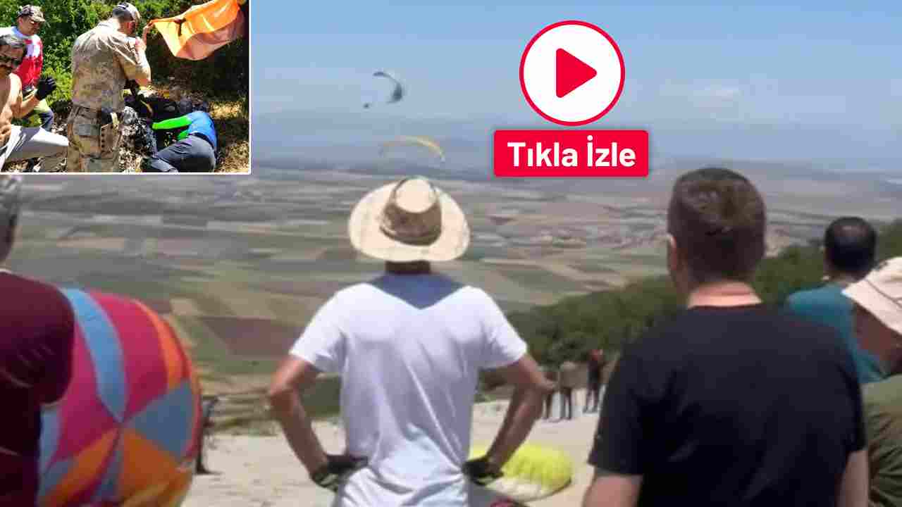 Paraşüt kazası: Yürekleri ağza getiren anlar