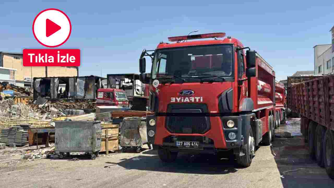 Şehitkamil’de Metal Atölyesinde Yangın Paniği!