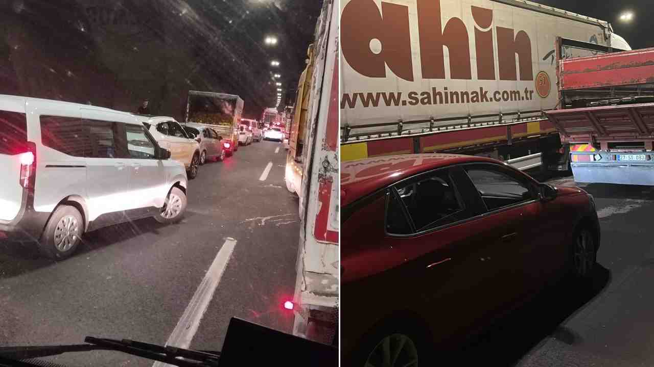 Nurdağı Tüneli’nde Zincirleme Kaza: Trafik Durdu!