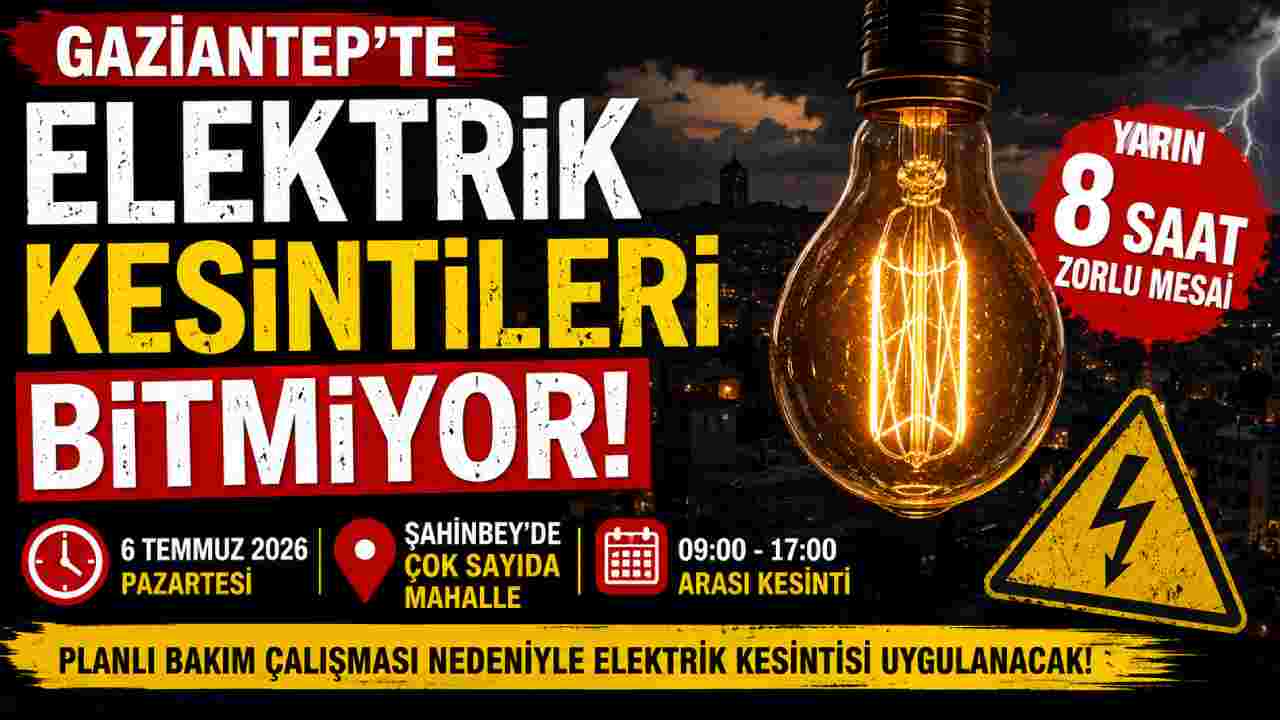 Gaziantep’te Süren Elektrik Kesintileri Halkı Zorluyor!