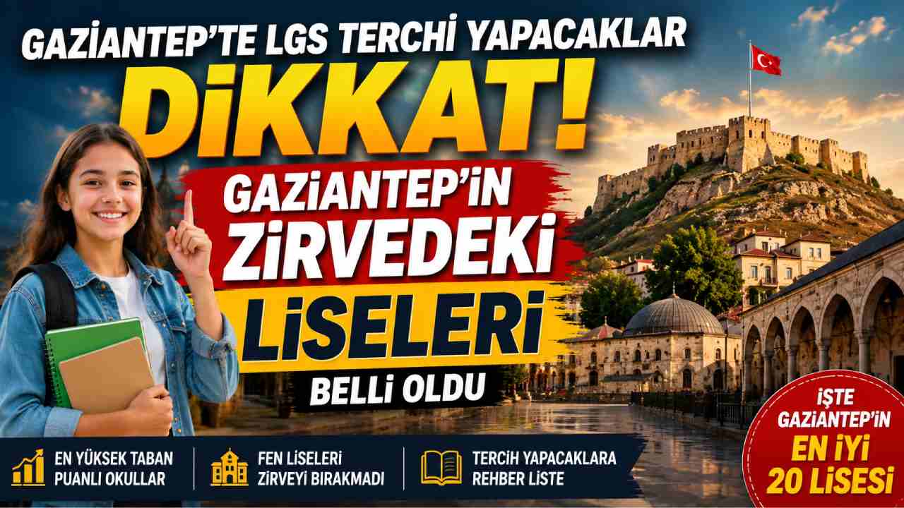 Gaziantep’te En Yüksek Taban Puanlı Liseler Açıklandı!