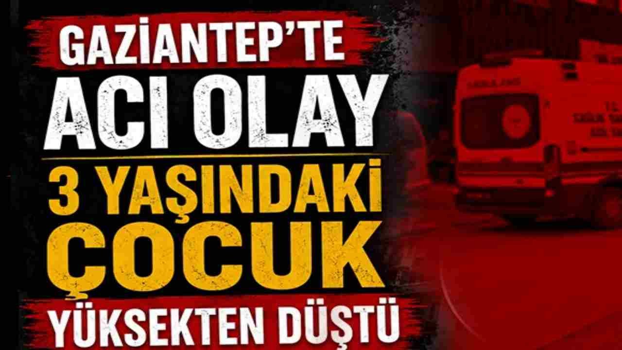 3 yaşındaki çocuk yüksekten düştü, durumu kritik!