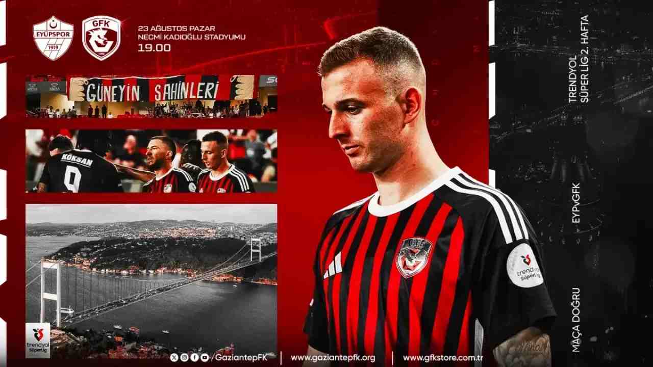 Gaziantep FK, Eyüpspor’la Zorlu Deplasman Mücadelesine Çıkıyor!