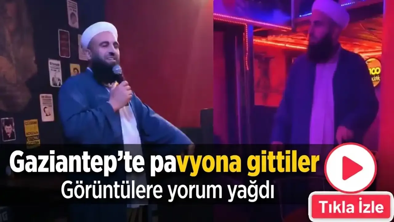 Gaziantep'te pavyona gittiler: Görüntülere yorum yağdı