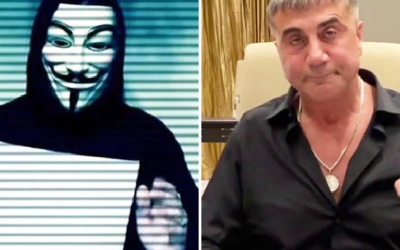 Hacker grubu Anonymous'tan Sedat Peker'e sert yanıt: Yürü git faşist!..