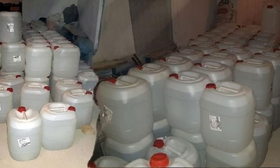 Sahte İçki Yapımında Kullanılan 2400 Litre Etil Alkol Yakalandı