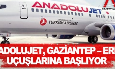 Anadolu Jet, Gaziantep-Erbil uçuşlarını 24 Ocak'ta başlatıyor