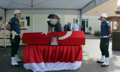 Tokat'taki kazada ölen polis memuru için Gaziantep'te tören
